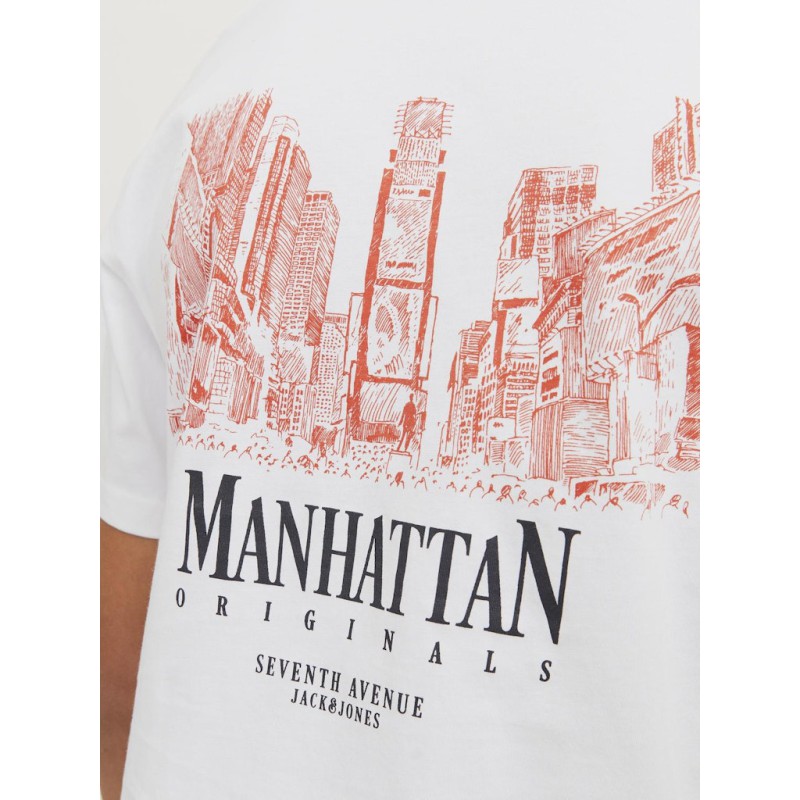 JACK & JONES Junior Bronx Square T-shirt - Bright White