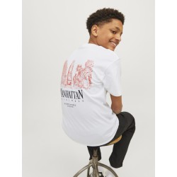 JACK & JONES Junior Bronx Square T-shirt - Bright White