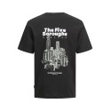 JACK & JONES Junior Bronx Square T-shirt - Sort