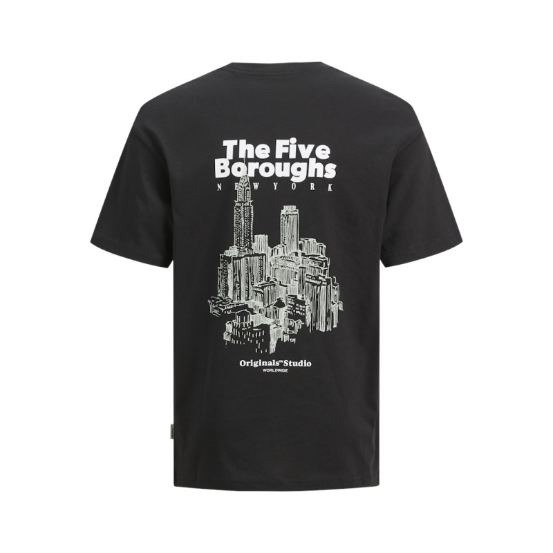 JACK & JONES Junior Bronx Square T-shirt - Sort