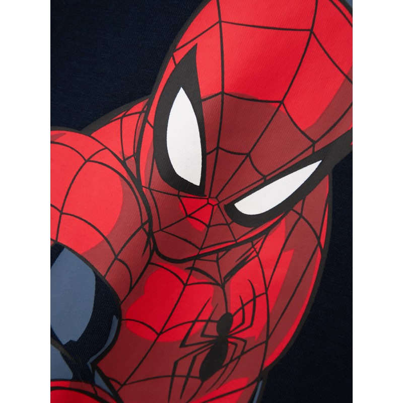 NAME IT Mini/Kids Alfred Spider L/S Nattøj Sæt - Dark Sapphire