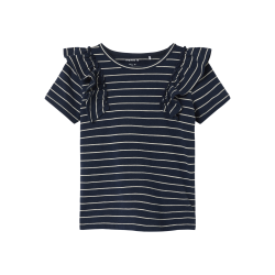 NAME IT Liana Kortærmet Top - Navy Blazer