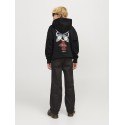 JACK & JONES Junior Noho Back Grafisk Hoodie - Sort