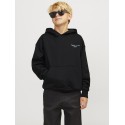 JACK & JONES Junior Noho Back Grafisk Hoodie - Sort