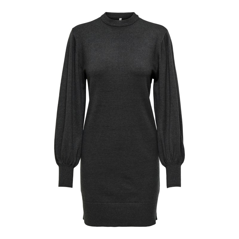 ONLY Labelle Life Langærmet Kjole Knt - Dark Grey Melange