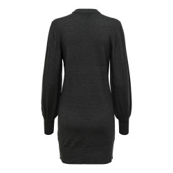 ONLY Labelle Life Langærmet Kjole Knt - Dark Grey Melange