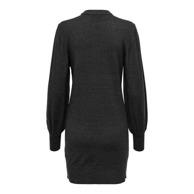 ONLY Labelle Life Langærmet Kjole Knt - Dark Grey Melange
