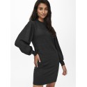 ONLY Labelle Life Langærmet Kjole Knt - Dark Grey Melange