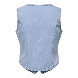 JDY Wilma Denim Vest - Light Blue Denim