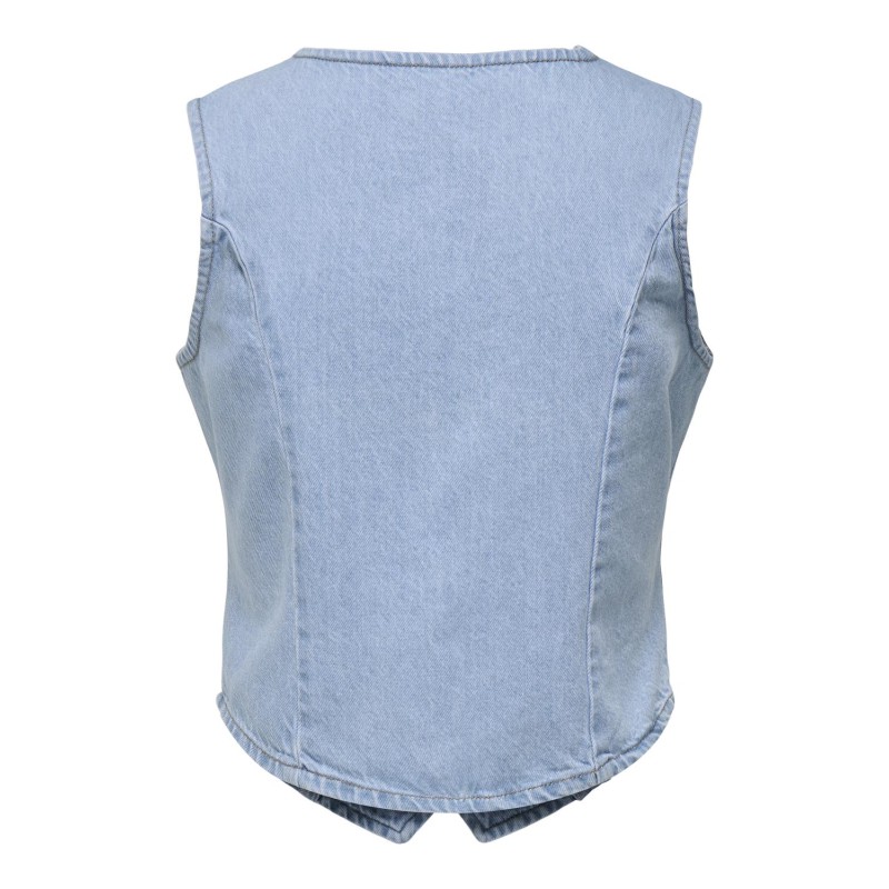 JDY Wilma Denim Vest - Light Blue Denim