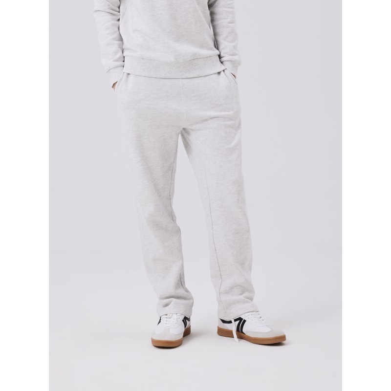 LMTD Nizu Straight Sweatpants - Light Grey Melange