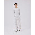 LMTD Nizu Straight Sweatpants - Light Grey Melange