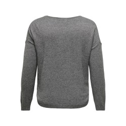 ONLY CARMAKOMA Margareta Langærmet Pullover Knt - Chocolate Torte