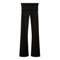 LMTD Kula Bootcut Rib Bukser - Sort