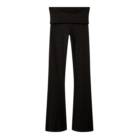LMTD Kula Bootcut Rib Bukser - Sort