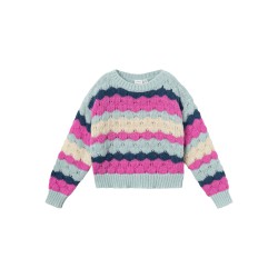NAME IT Kids Nunna L/S Kort Strik - Phlox Pink