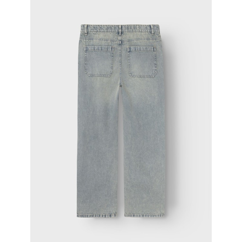 LMTD Mirty Denim Loose Bukser - Light Blue Denim