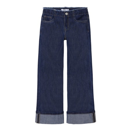 NAME IT Kids Rose Brede Jeans - Dark Blue Denim