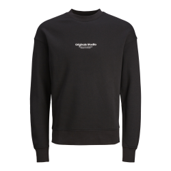 JACK & JONES Jorvesterbro Sweat Crew Neck Pls - Sort