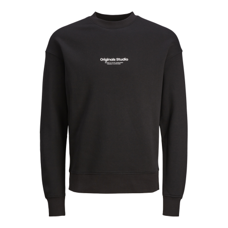 JACK & JONES Jorvesterbro Sweat Crew Neck Pls - Sort