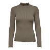 JDY Fransiska langærmede bluse - Walnut