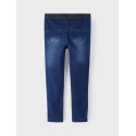 NAME IT Mini Salli Slim Sweat Jeans - Dark Blue Denim