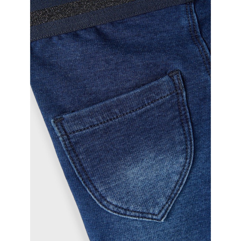 NAME IT Mini Salli Slim Sweat Jeans - Dark Blue Denim