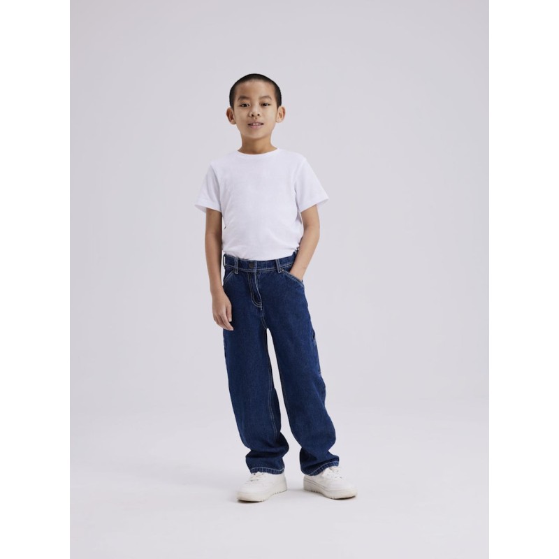 NAME IT Kids Ryan Straight Jeans - Dark Blue Denim