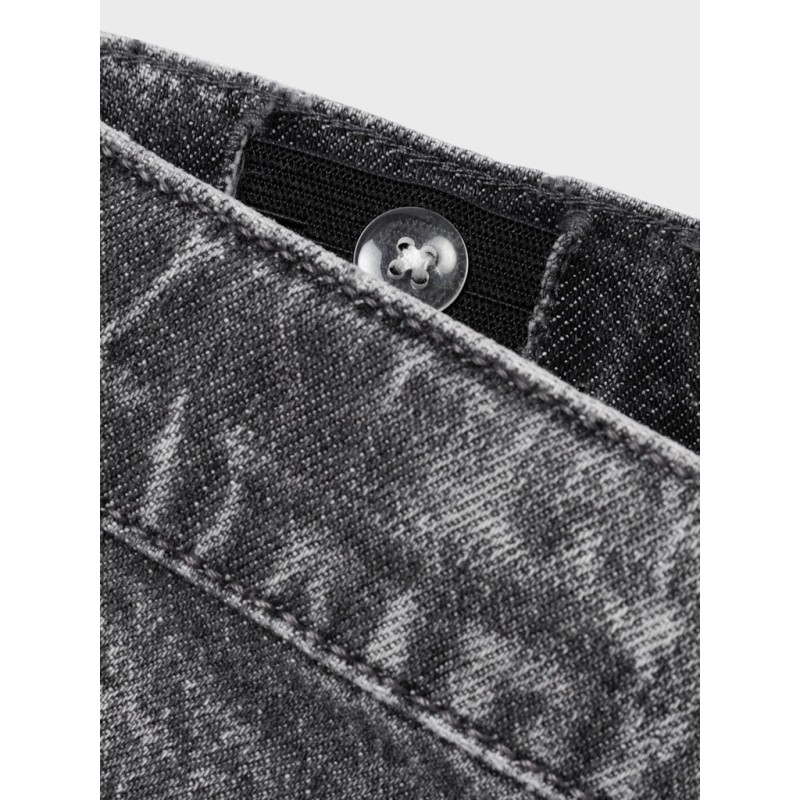 NAME IT Kids Pige Rose Brede Jeans - Dark Grey Denim