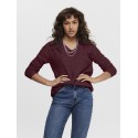 ONLY Camilla Strik Pullover - Port Royale