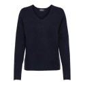 ONLY Camilla V-Neck Langærmet Pullover Knt - Night Sky