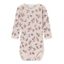 NAME IT Baby Wang Merinould Nål L/S Bodystocking - Lilac Ash