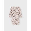 NAME IT Baby Wang Merinould Nål L/S Bodystocking - Lilac Ash