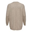 ONLY CARMAKOMA Åben Strik Cardigan - Beige