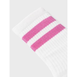 NAME IT Kids Nalma Strømper - Bright White / Phlox Pink