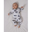 NAME IT Baby Wang Merinould Long Johns - Gray Dawn