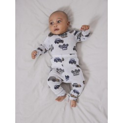 NAME IT Baby Wang Merinould Long Johns - Gray Dawn