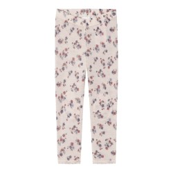 NAME IT Mini Wang uld leggings med hulmønster - Lilac Ash