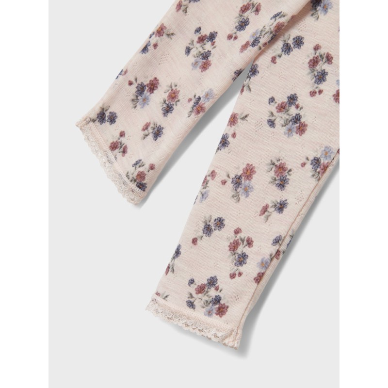 NAME IT Mini Wang Uld Nål Leggings - Lilac Ash