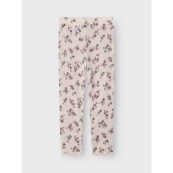 NAME IT Mini Wang uld leggings med hulmønster - Lilac Ash