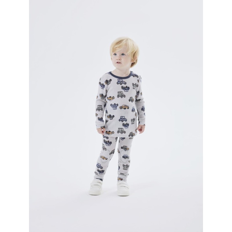 NAME IT Mini Wang Merino Uld Long John - Gray Dawn