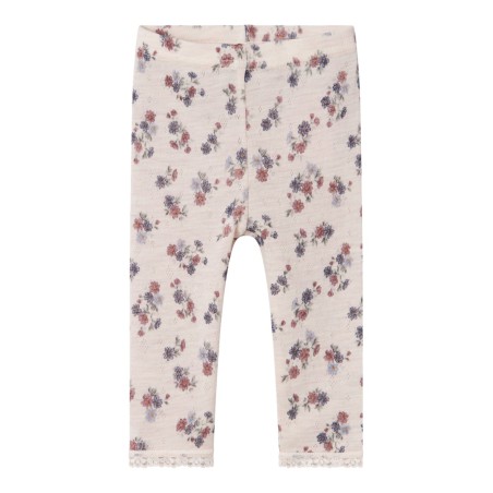 NAME IT Baby Wang Uld Nål Leggings - Lilac Ash