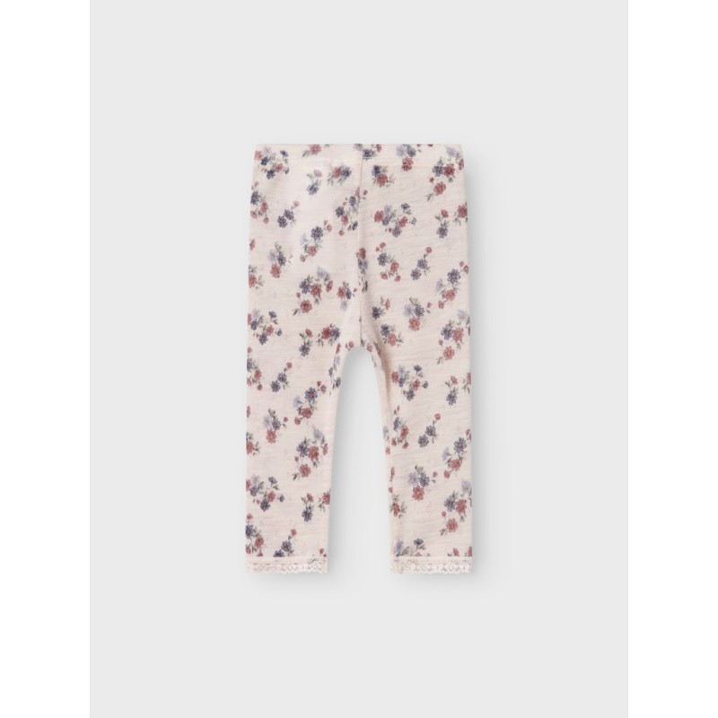 NAME IT Baby Wang Uld Nål Leggings - Lilac Ash