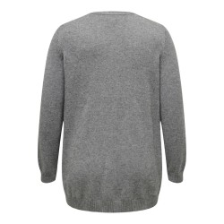 ONLY CARMAKOMA Åben Strik Cardigan - Chocolate Torte