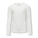 KIDS ONLY Evig L/S Rib Top - Cloud Dancer