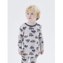 NAME IT Mini Wang Merino Uld L/S Top - Gray Dawn
