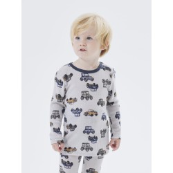 NAME IT Mini Wang Merino Uld L/S Top - Gray Dawn