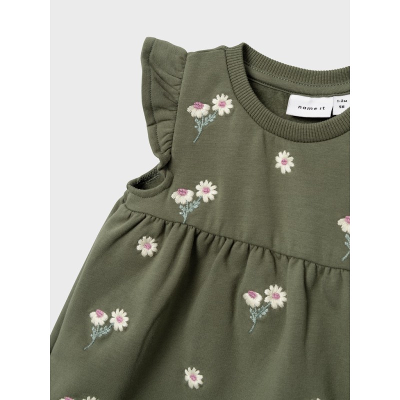 NAME IT Baby Nowa Spencer Kjole - Mulled Basil