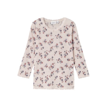 NAME IT Mini Wang Uld Nål L/S Top - Lilac Ash