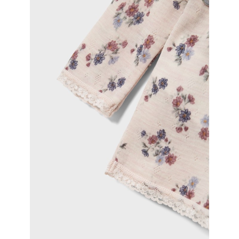 NAME IT Mini Wang Uld Nål L/S Top - Lilac Ash